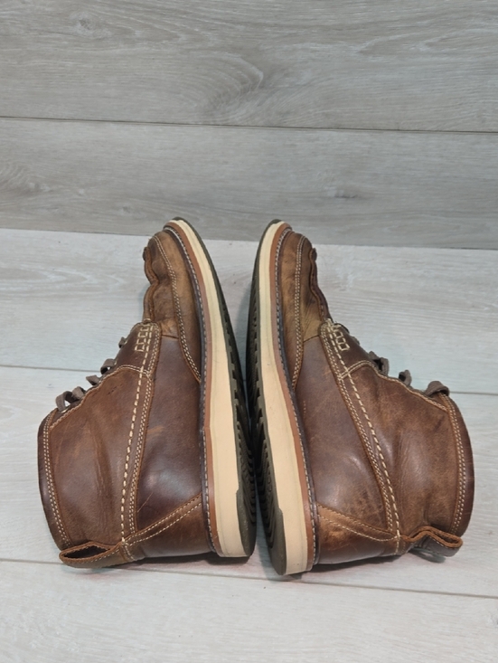 Ariat Men\'s 10025144 Brown Leather Moc Soft Toe Work Boots Classic Lace-Up Sz 9D main image 10